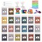 Tie Dye Powder Refills 400g - 20 Vibrant Colors Permanent Tie Dye Powder for Tie Dyeing, Easy to Use & Non-Toxic Tie Dye Powder Bulk for Kids Adults